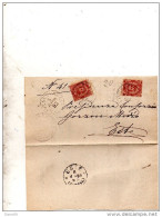 1893   LETTERA CON ANNULLO  VESCOVANA PADOVA - Marcophilie