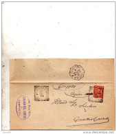 1894 LETTERA CON ANNULLO CASTELNUOVO DI SOTTO REGGIO EMILIA + QUATTRO CASTELLA - Storia Postale