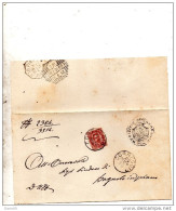 1890  LETTERA CON ANNULLO  CORREGGIO + REGGIO EMILIA - Storia Postale