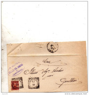 1899  LETTERA CON ANNULLO CASTELNUOVO DI SOTTO  REGGIO EMILIA + COMUNALE CAMPEGINE - Poststempel