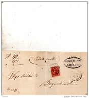 1895  LETTERA CON ANNULLO  CORREGGIO - Marcophilie