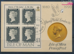 GB - Isle Of Man Block12 (kompl.Ausg.) Gestempelt 1990 150 Jahre Briefmarken (10343819 - Man (Ile De)