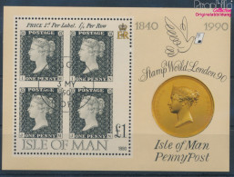 GB - Isle Of Man Block12 (kompl.Ausg.) Gestempelt 1990 150 Jahre Briefmarken (10343820 - Man (Ile De)