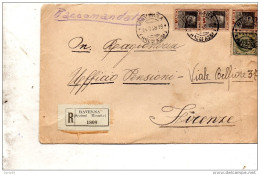 1928 LETTERA RACCOMANDATA CON ANNULLO  RAVENNA - Poststempel