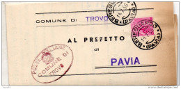 1956 LETTERA CON ANNULLO BEREGUARDO  PAVIA - 1946-60: Marcophilie