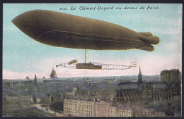 +++ CPA - Aviation - Avion - Aviateur - Dirigeable - CLEMENT BAYARD Au-dessus De Paris - Aqua Photo  // - ....-1914: Précurseurs