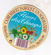 Etiquette  Ou Dessus De Boîte  De Fromage -  CAMEMBERT  Fleurs Des Champs - Käse