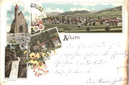 Gruss Aus Achern - Litho - Autres & Non Classés