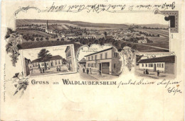 Gruss Aus Waldlaubersheim - Litho - Bad Kreuznach