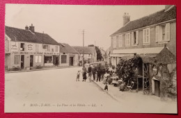 77 - BOIS-LE-ROI  LA PLACE ET LES HOTELS - Bois Le Roi