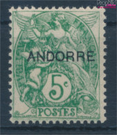 Andorra - Französische Post 5 Postfrisch 1931 Aufdruckausgabe (10363159 - Ongebruikt