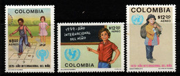 05- KOLUMBIEN - 1979- MI#:1390-1392 - MNH- INTERNATIONAL YEAR OF THE CHILD - Colombie