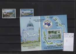 Kokos Inseln Michel Cat.No. Mnh/** 123/124 + Sheet 3 - Islas Cocos (Keeling)