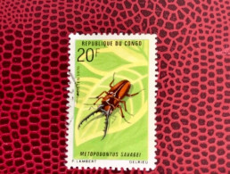 CONGO RDC 1970 BRAZAVILLE KINSHASA 1v Obliteres YT 274 Insectes Insects Insekten - Sonstige & Ohne Zuordnung