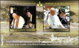Armenia 2021 "Apostolic Journeys Of The Roman Pontiffs To Armenia" SS Quality:100% - Arménie