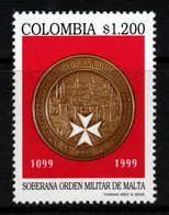 08- KOLUMBIEN - 1999 - MI#:2121 -MNH- SOVEREIGN MILITARY ORDER OF MALTA 1099-1999 - Colombie