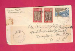 Lettre De 1939 Pour Les USA EUAN - YT N° 135, 141 Et 145 - Storia Postale
