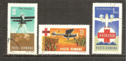 Rumanía Yvert Nº Aéreo 214-16 (usado) (o) (216 Defectuoso) - Used Stamps