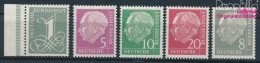 BRD 179Y,182Y,183Y,185Y,285Y (kompl.Ausg.) Liegendes Wasserzeichen Postfrisch 1960 Heuss I (10347827 - Unused Stamps