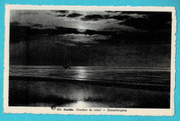 * Knokke - Knocke (Kust - Littoral) * (Albert, Edit Bazar Verbeeke, Nr 596) Coucher De Soleil, Plage, Beach, Sea, Mer - Knokke