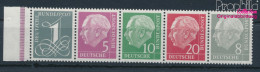 BRD 179Y,182Y,183Y,185Y,285Y (kompl.Ausg.) Liegendes Wasserzeichen Postfrisch 1960 Heuss I (10347829 - Neufs