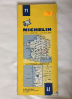 Ancienne Carte Routière Michelin France N° 71 La Rochelle Bordeaux Année 1984 - Cartes Routières