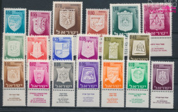 Israel 321-339 Mit Tab (kompl.Ausg.) Postfrisch 1965 Wappen (10348770 - Nuovi (con Tab)