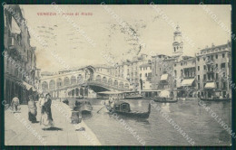 Venezia Città Ponte Rialto Gondole Cartolina MT1705 - Venezia (Venice)