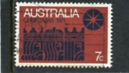 AUSTRALIA - 1971  CHRISTMAS   BLACK ON BROWN  FINE USED - Usados