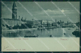 Venezia Città Riva Degli Schiavoni Chiaro Di Luna Cartolina MT1758 - Venezia (Venice)