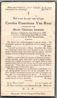 Bidprentje Poederlee - Van Rooy Carolus Franciscus (1909-1939) - Devotion Images