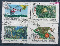 Italien 1879-1882 Viererblock (kompl.Ausg.) Gestempelt 1984 Schutz Der Wälder (10356001 - 1981-90: Used