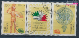 Italien 1902-1904 Dreierstreifen (kompl.Ausg.) Gestempelt 1984 Briefmarkenausstellung (10356009 - 1981-90: Gebraucht