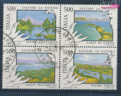 Italien 2005-2008 Viererblock (kompl.Ausg.) Gestempelt 1987 Flüsse Und Seen (10355429 - 1981-90: Used