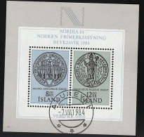 1983 Nordia  Michel IS BL5 Stamp Number IS 581 Yvert Et Tellier IS BF5 Stanley Gibbons IS MS636 Used - Blokken & Velletjes