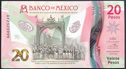 MEXICO $20 SERIES DF2320999 ANGEL # - 16-JAN-2023 INDEPENDENCE POLYMER NOTE BU Mint Crisp - Mexiko