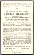 Bidprentje Puurs - Hauchecorne Lodewijk (1860-1941) - Images Religieuses