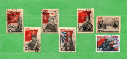 Russia -° 1938 - .  Yv. 621 à 627 - Mi. 588 à 594.  Used, Come Scansione. - Used Stamps