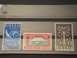 NIGERIA - 1962 CONFERENZA/ALBERO/UCCELLI  3 VALORI - NUOVI(++) - Nigeria (1961-...)