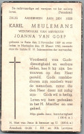 Bidprentje Retie - Meulemans Karel (1869-1945) - Devotion Images