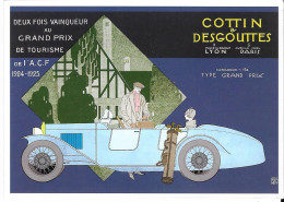 Deux Fois Vainqueur Au Grand Prix De Tourisme De L'A.C.F. 1924-1925 COTTIN & DESGOUTTES  - LYON - PARIS - Passenger Cars