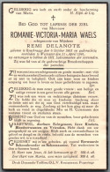 Bidprentje Roesbrugge - Waels Romanie Victoria Maria (1865-1941) - Devotion Images