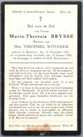 Bidprentje Roeselare - Brysse Maria Theresia (1855-1936) - Santini
