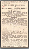 Bidprentje Roeselare - Busschaert Sylvie Maria (1868-1938) - Santini