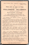 Bidprentje Ronse - Gilleman Philomène (1869-1936) - Santini