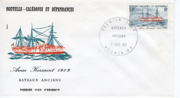 Nouvelle-Calédonie FDC - Bateaux Anciens - Aviso 'KERSAINT' 1902 - 1v Envelope Prémier Jour - Schiffe