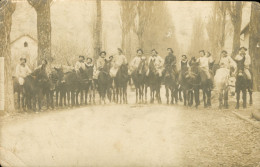 Carte Photo -Soldats - Régiment De Chasseurs Alpins à Cheval  *2 Scans - Reggimenti