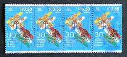 MEXICO 2023 JOINT ISSUE With VATICAN CITY, Postally Used Stamp Strip Of 4, Uncommon State, Nice - Mexiko