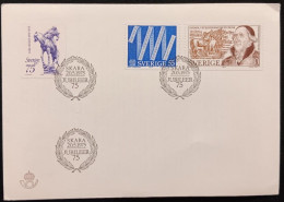 DM)1975, SWEDEN, FIRST DAY COVER, ISSUE STAMPS, EVENTURES, 100 YEARS OF THE BIRTH OF THE SCULPTOR CARL MILLES, 1875-1955 - Autres & Non Classés