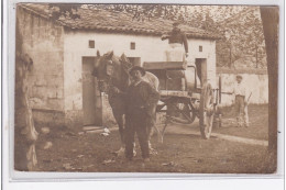 ESSONNES : Carte Photo D'un Attelage Citerne - Très Bon état - Essonnes